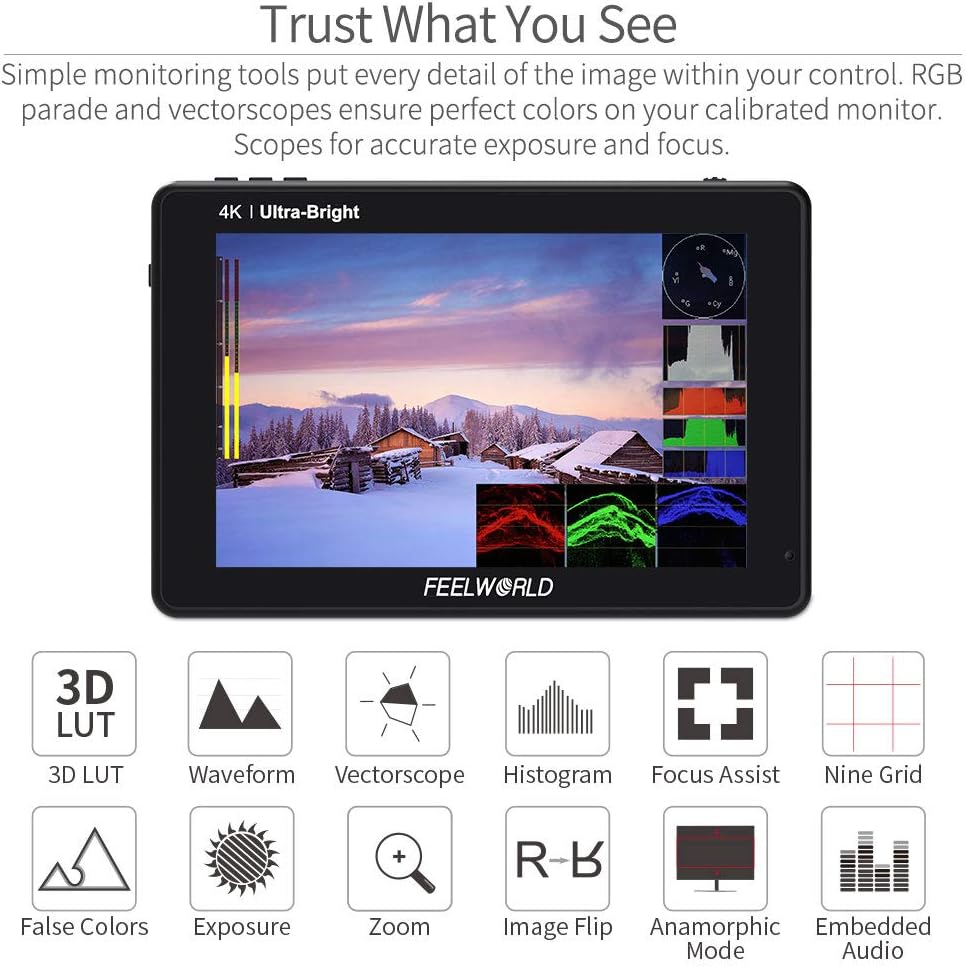 7 Inch Touch Screen Camera Field Monitor G126