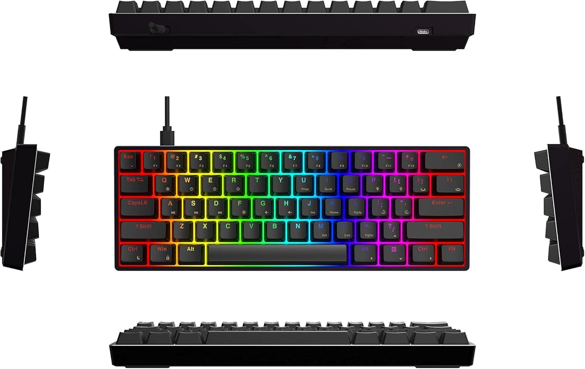 61 Keys Aluminum Hot Swappable RGB Mechanical Gaming Keyboard G86589