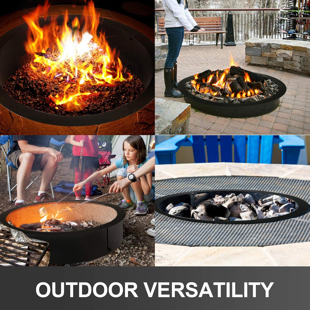 42 Inch Fire Pit Ring Heavy 2mm Steel W281