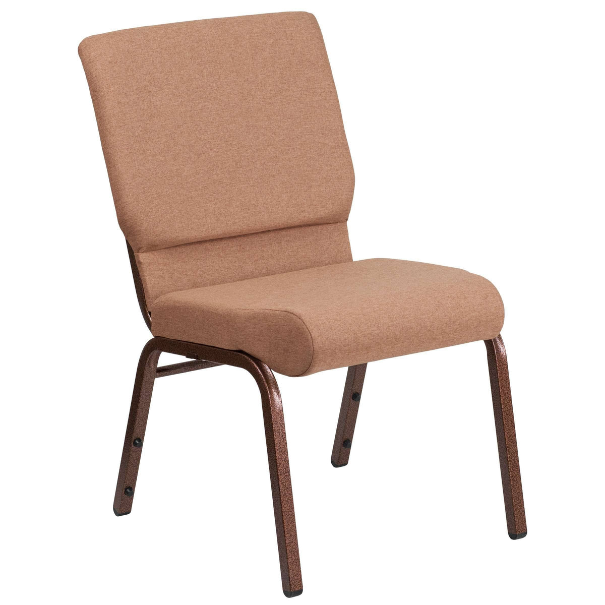 Caramel Fabric Stacking Church Chair U78664