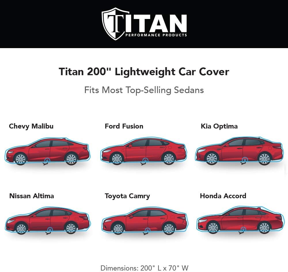 Jet Black Poly 210T Car Cover for Sedans A3432