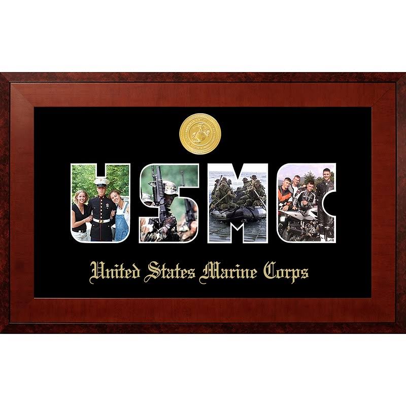 Marine Collage Photo Frame with Gold Medallion H8226