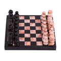 Black and Pink Marble Mini Chess Set H823