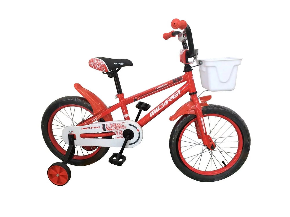 16 BMX Steel Frame Coaster Brake Bicycle with Baskets & Fenders Q22798