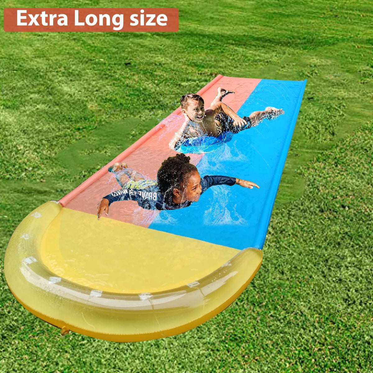 Inflatable Water Slide with 2 Bodyboards C7809