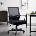 Black Mid Back Mesh Office Chair O4394