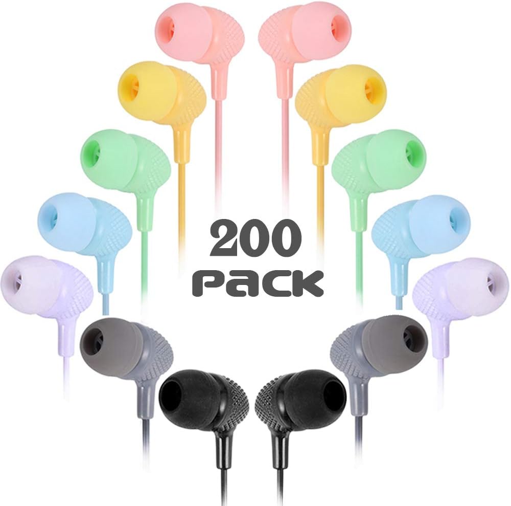 Kids Earbuds 30 Pack In-Ear Headphones P94404