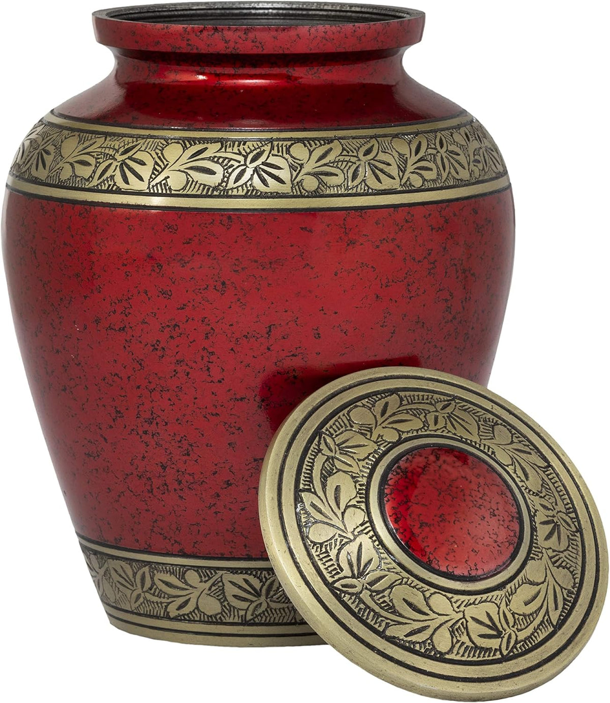 Handcrafted Cremation Urn for Human Ashes with Velvet Bag B278642