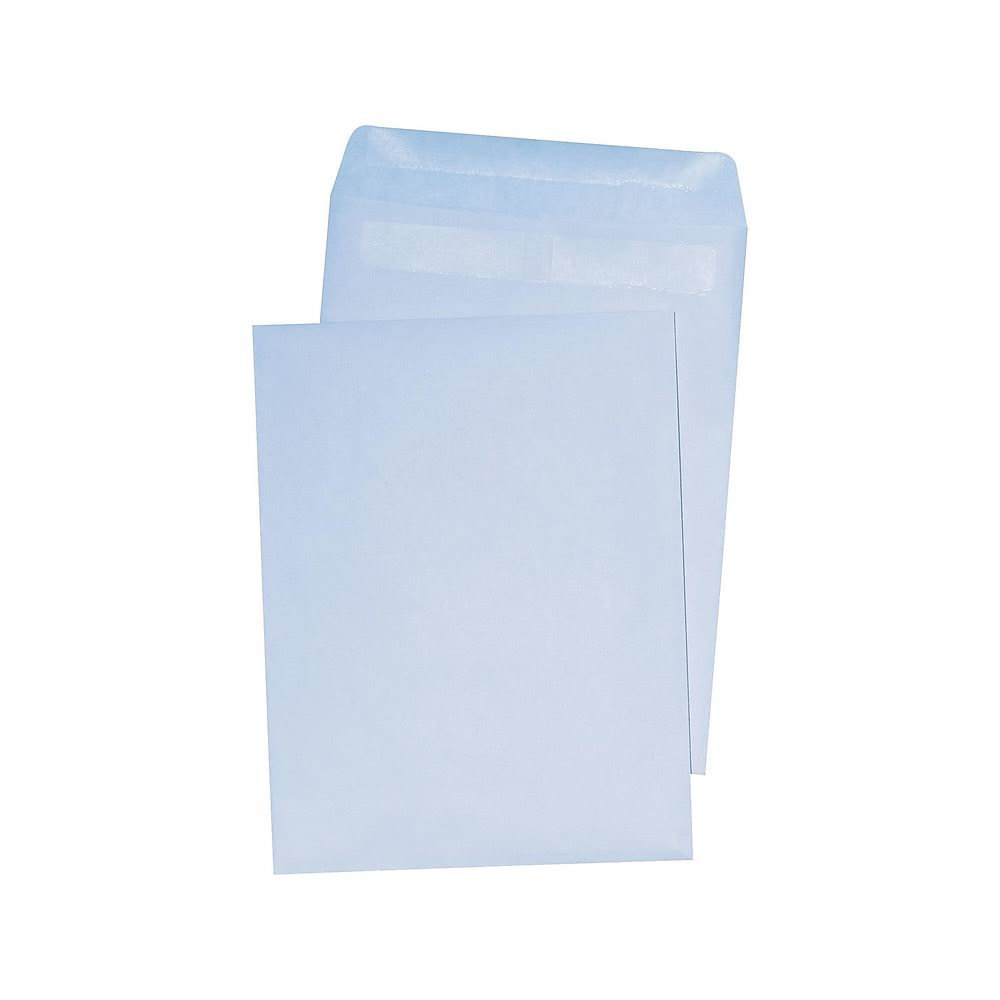 Self-Sealing Wove Catalog Envelopes 12 x 15 1/2 White 100/bx S9174