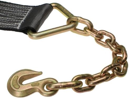 4 Inch x 30 Foot Winch Strap with Chain Extension D574