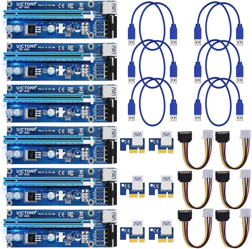 PCI-E 16x to 1x GPU Riser Adapter 60cm USB 3.0 Cable U948967