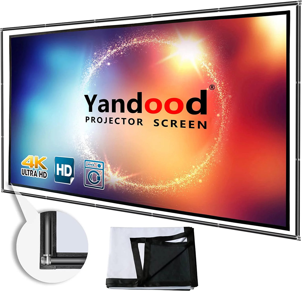 Foldable Projector Screen 120 inch 16:9 HD 4K Anti-Crease V277239