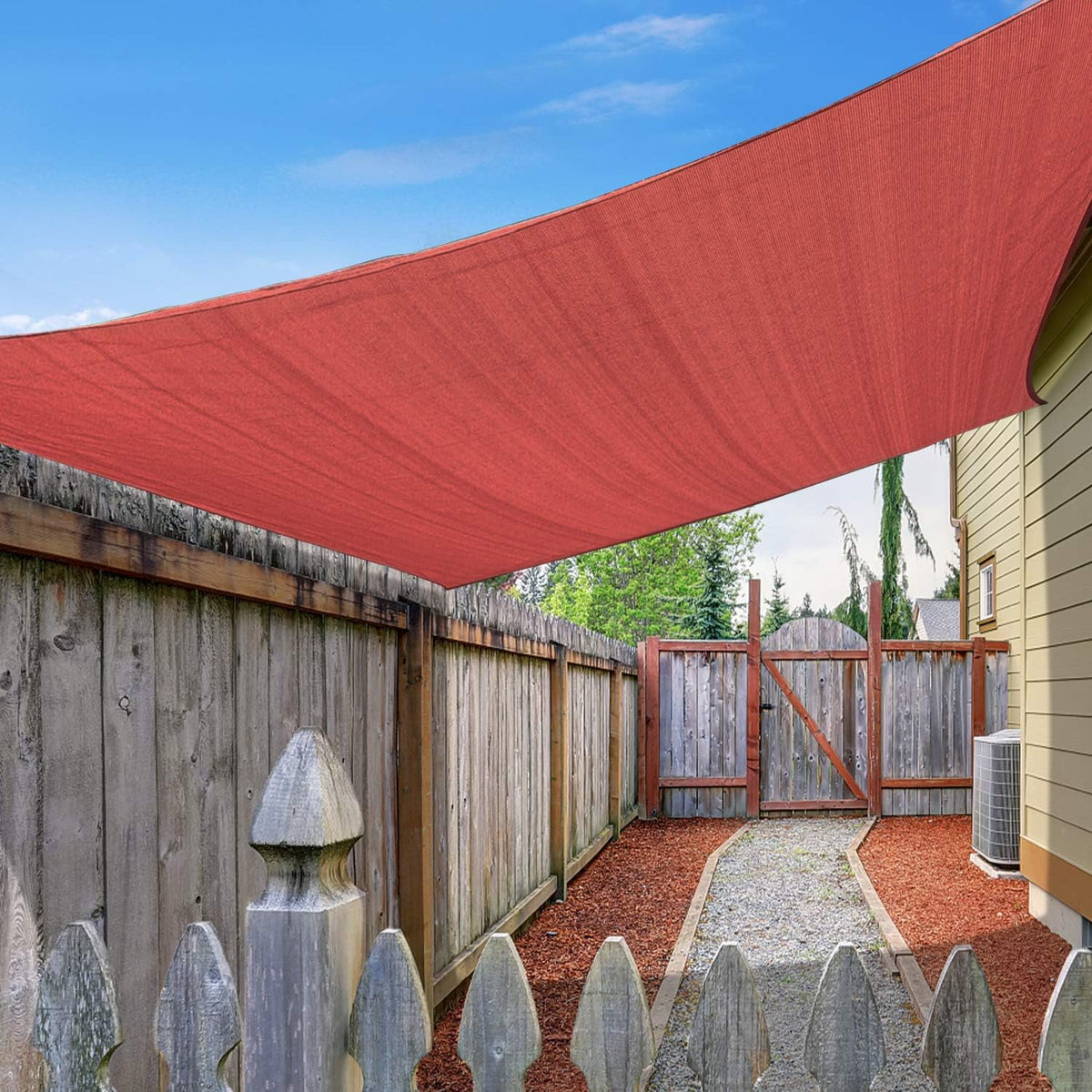 Rectangle Sun Shade Sail Canopy 16'X20' Permeable Shade Cloth C7212