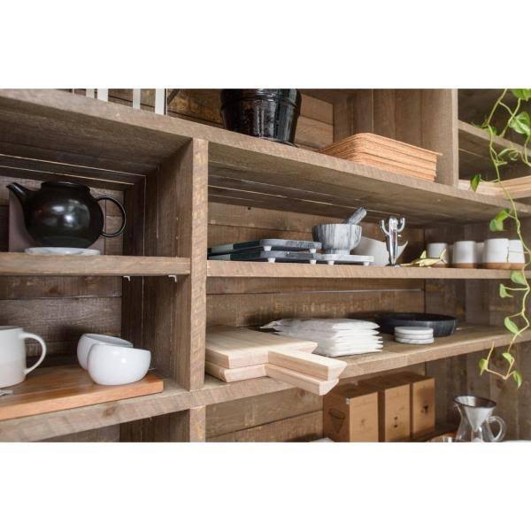 1 in. x 8 in. x 8 ft. Barn Wood Pine Board Driftwood Brown (3 per Box) H610