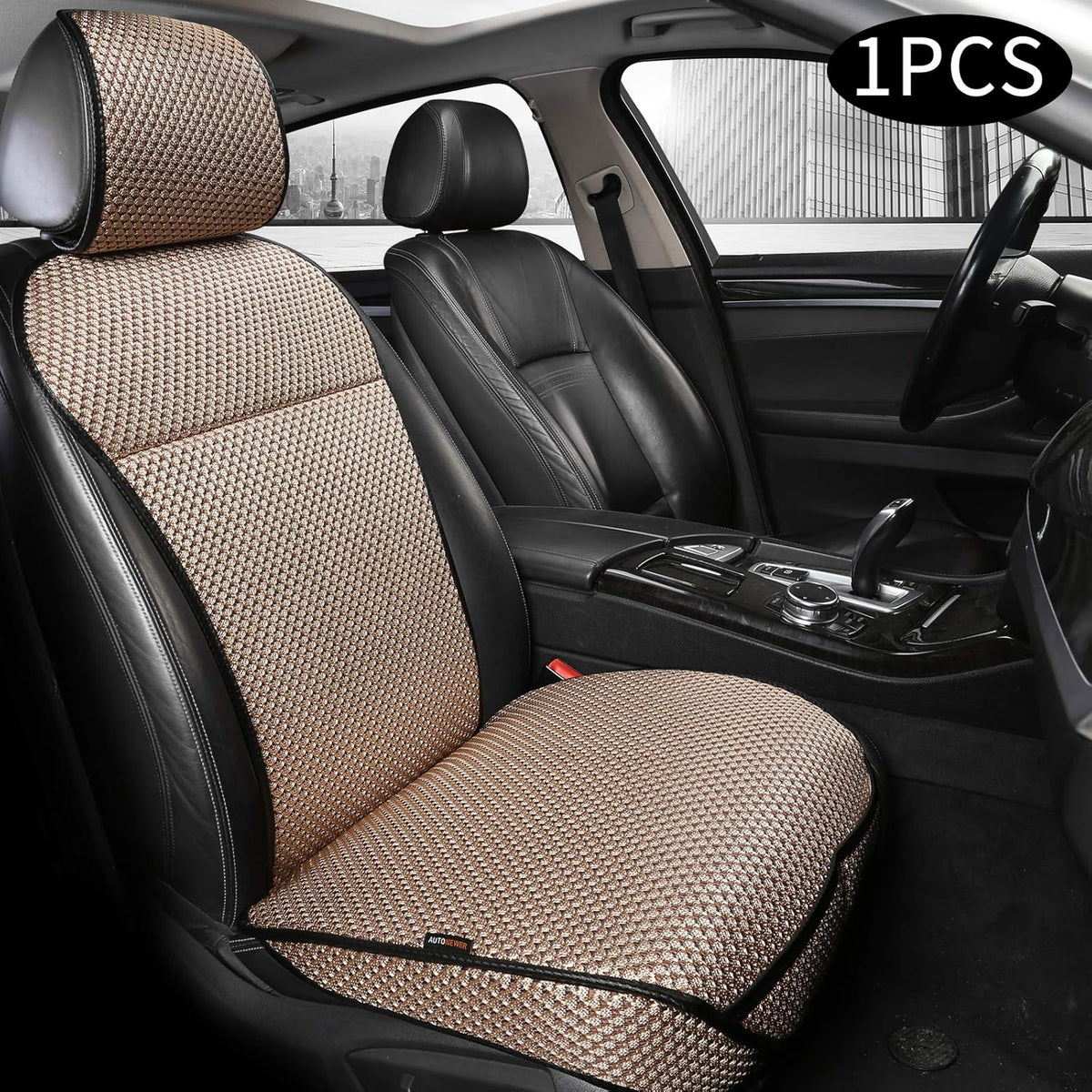 Black Grey 2PCS Breathable Car Seat Cover X106