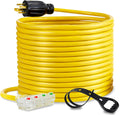 25-Foot 10 Gauge Generator Extension Cord NEMA L14-30P to Four 5-20R T910