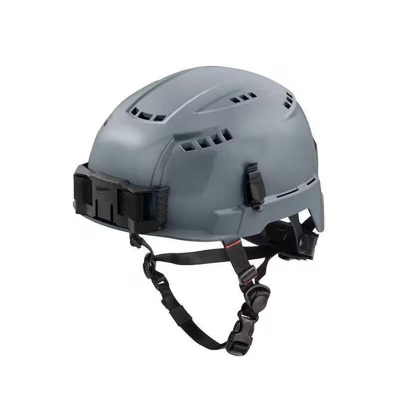 Gray Type 2 Class C Vented Safety Helmet Y62923