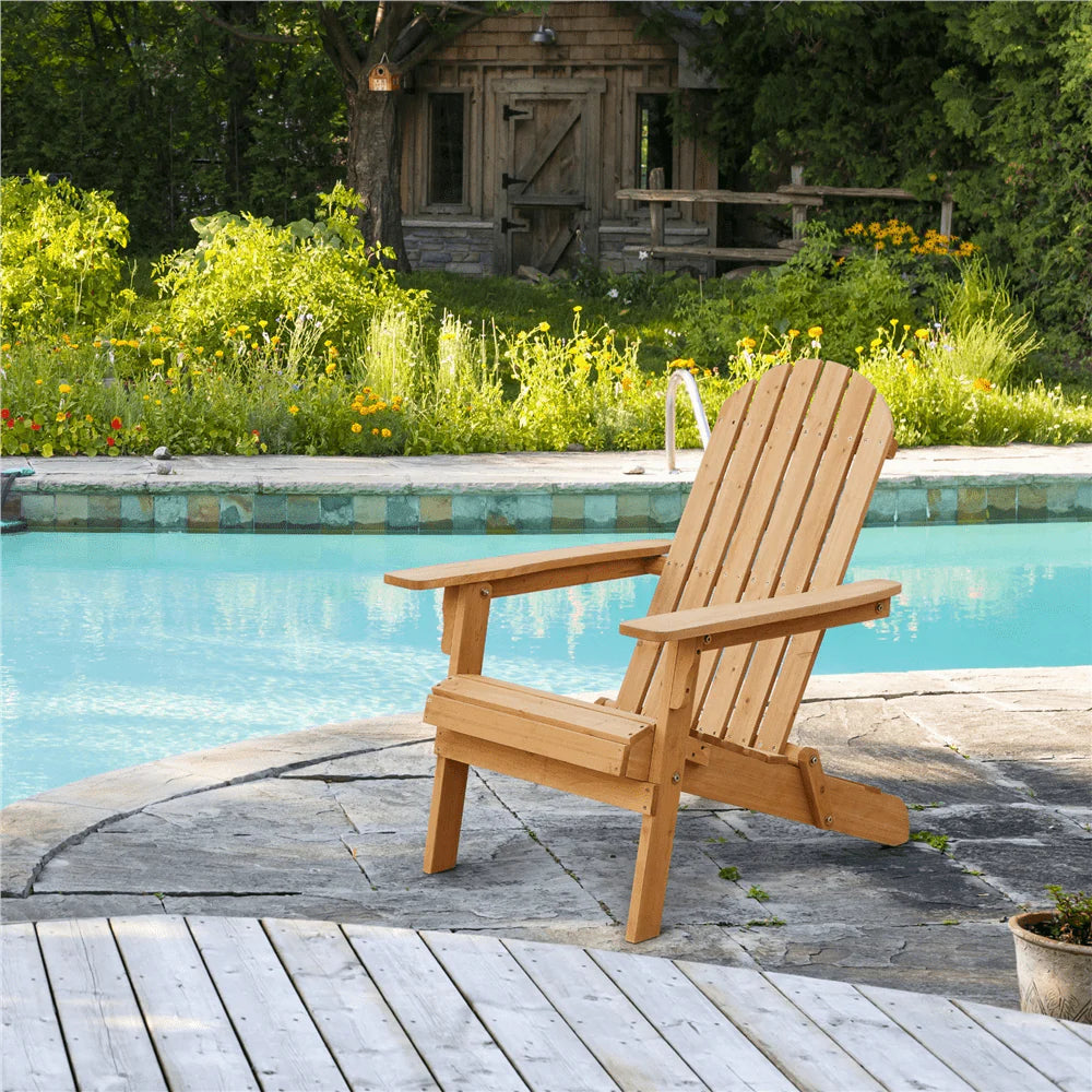 Solid Wood Folding Adirondack Chair E432