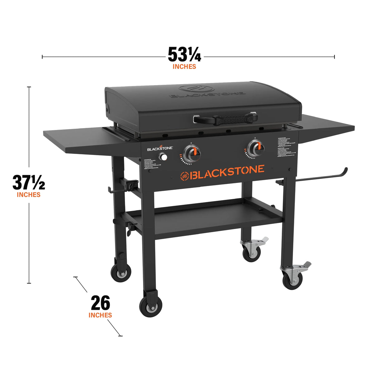 2-Burner 28” Propane Griddle with Hood J51069