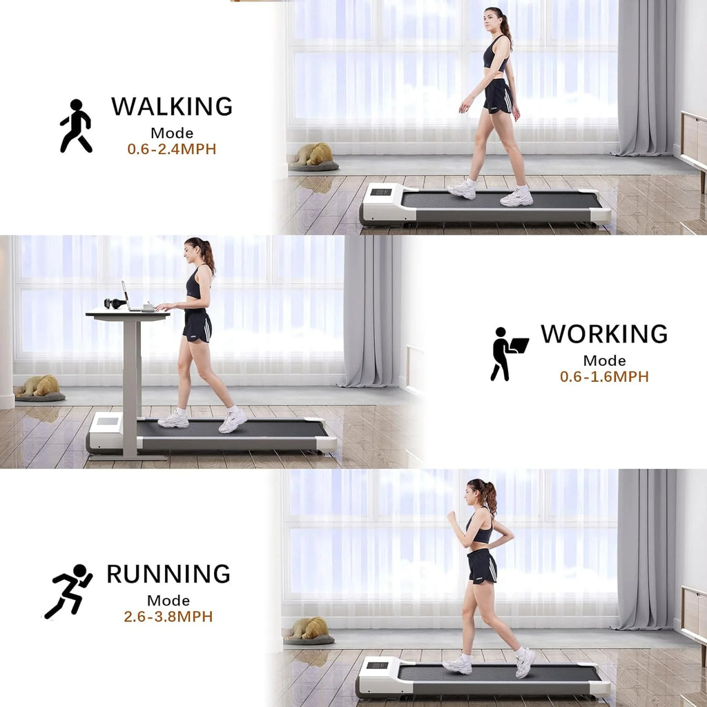 300lb 2.5HP Under Desk Treadmill with LED Display K839
