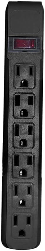 15 Feet 6 Outlets Surge Protector Power Cable F63598