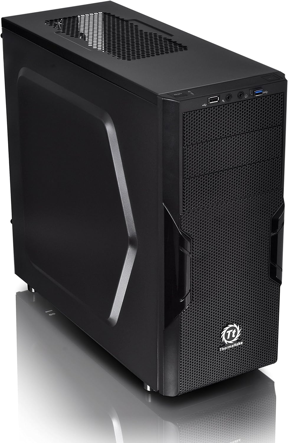 Black Tempered Glass Micro ATX Gaming Computer Case U4902
