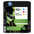 HP 962XL High Yield 3 Pack Cyan/Magenta/Yellow Ink Cartridge A322