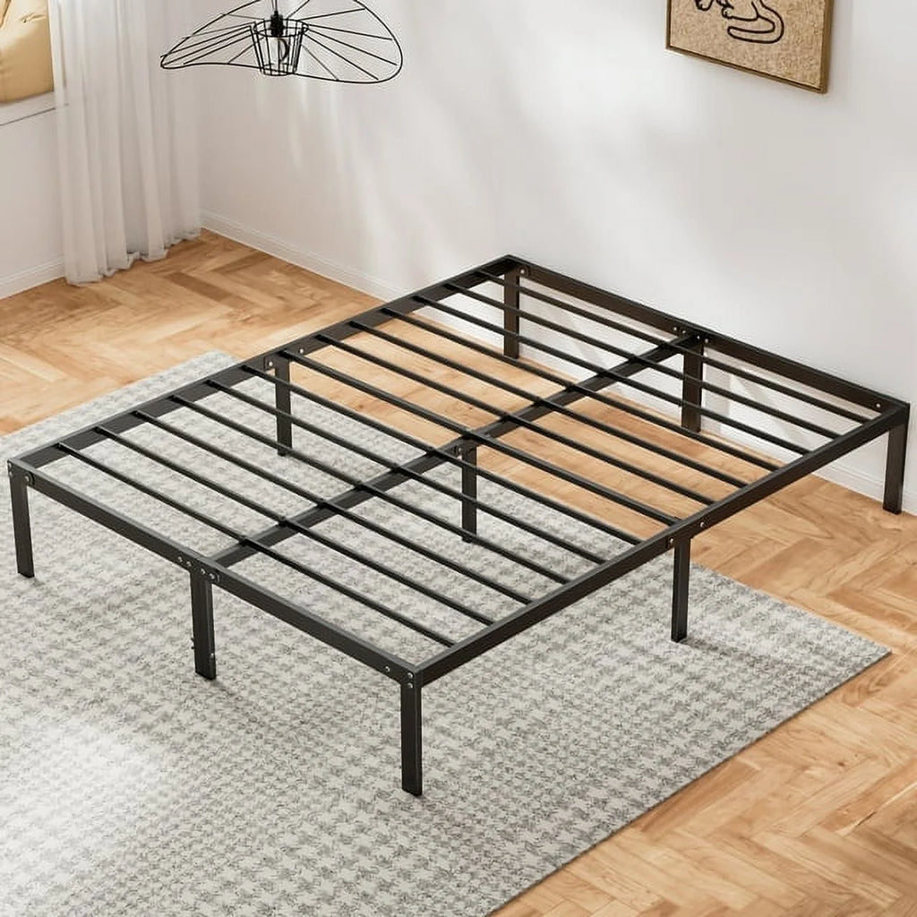 Twin Size Metal Platform Bed Frame with Headboard and Footboard C63310
