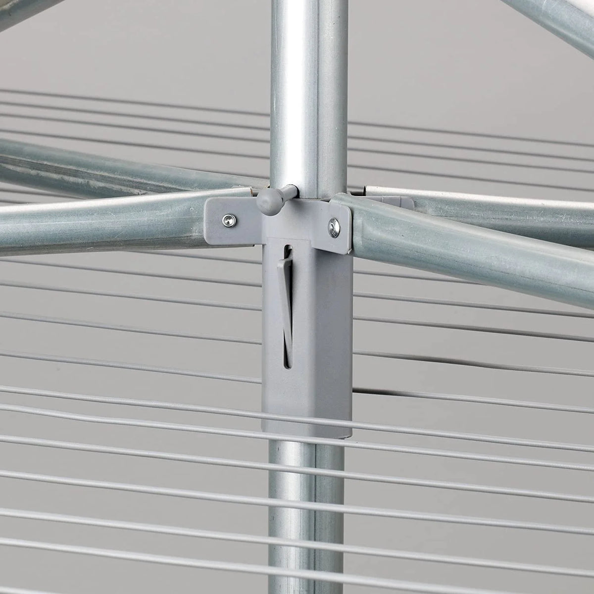 Rotary Outdoor Umbrella Drying Rack 30-Lines with 182 ft. Clothesline Y8112