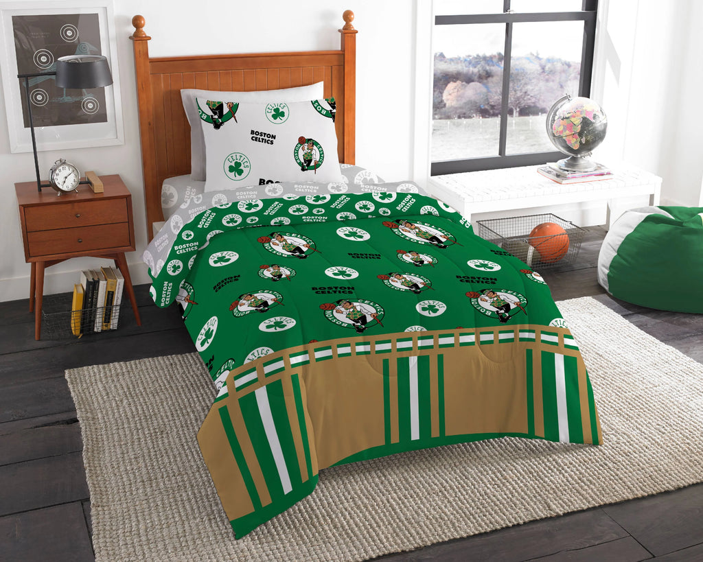 Twin Size 4 Piece Polyester Bed In Bag Set S93746