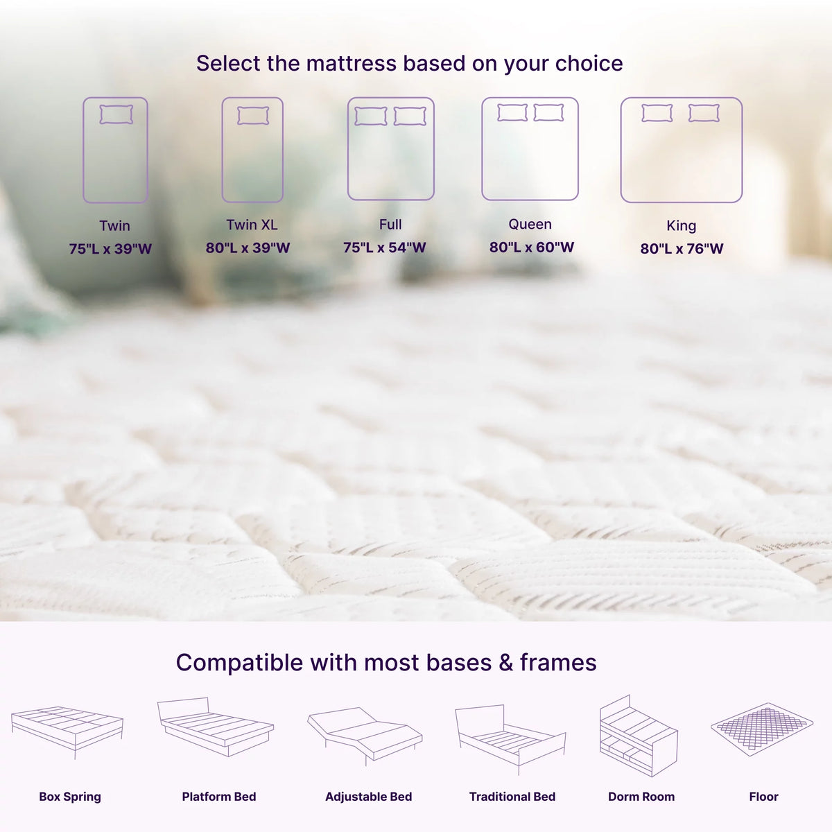 King Size Hybrid Memory Foam Pocket Spring Mattress Y3036