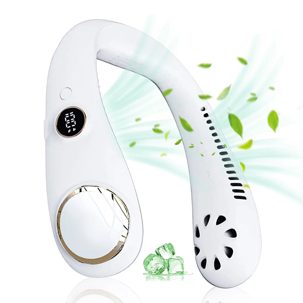 White Portable Neck Fan U1346
