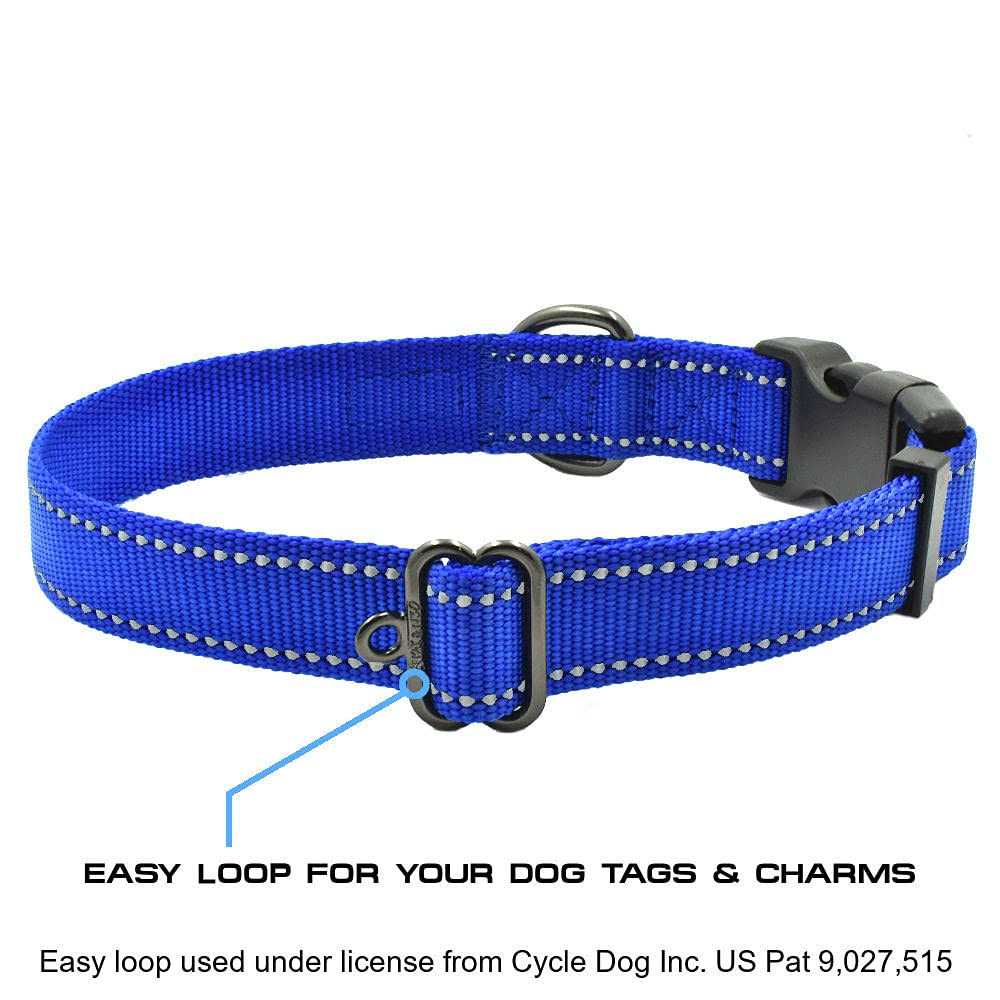 Reflective Nylon Dog Collar E258