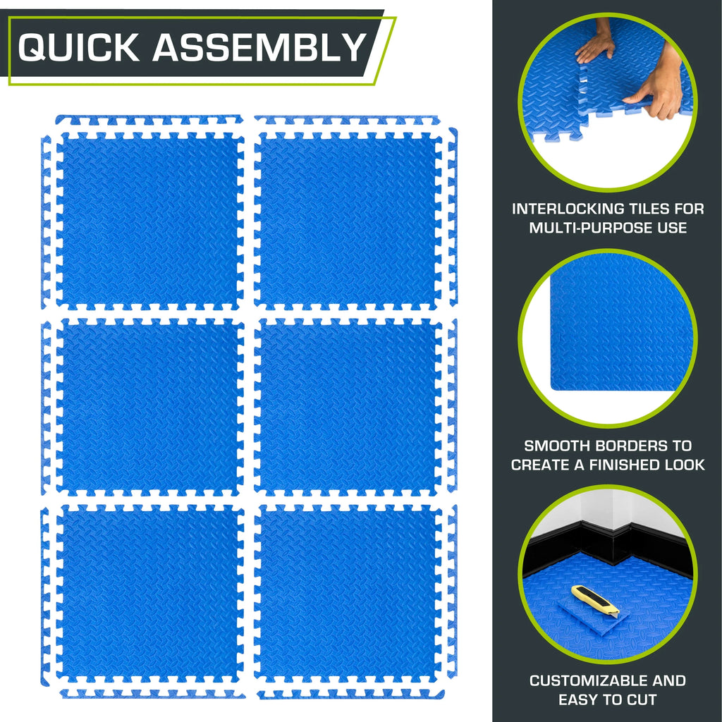 1/2 Thick EVA Foam Interlocking Exercise Mat X4198