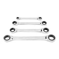Metric Ratcheting Double Box End Wrench Set, 4 Piece H3931