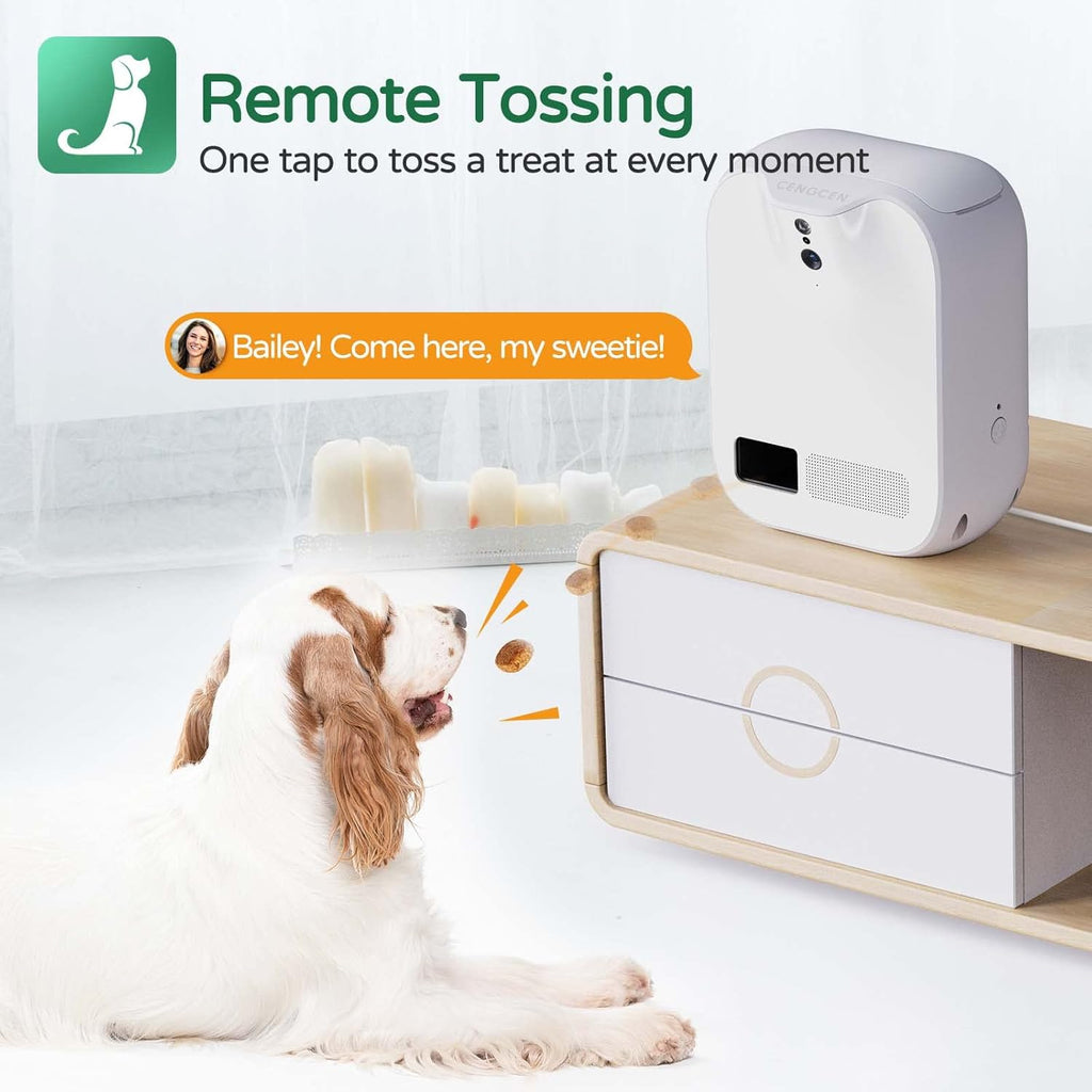 Dog Treat Dispenser Camera with Two-Way Audio Night Vision C2388