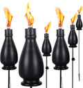 6 Pack 60 inch Metal Outdoor Light Torches O459816