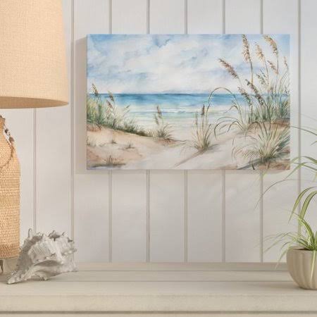 Brown Watercolor Painting Print on Wrapped Canvas U312329