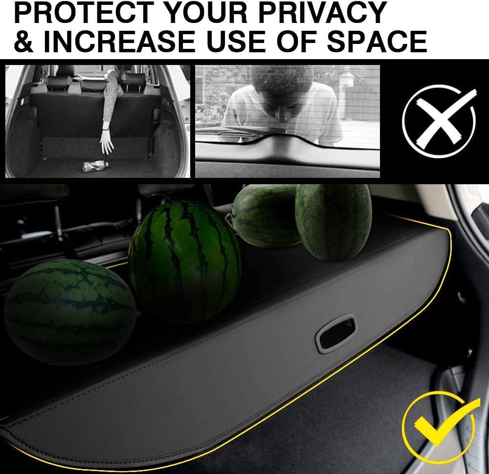 Black Retractable Cargo Cover M809
