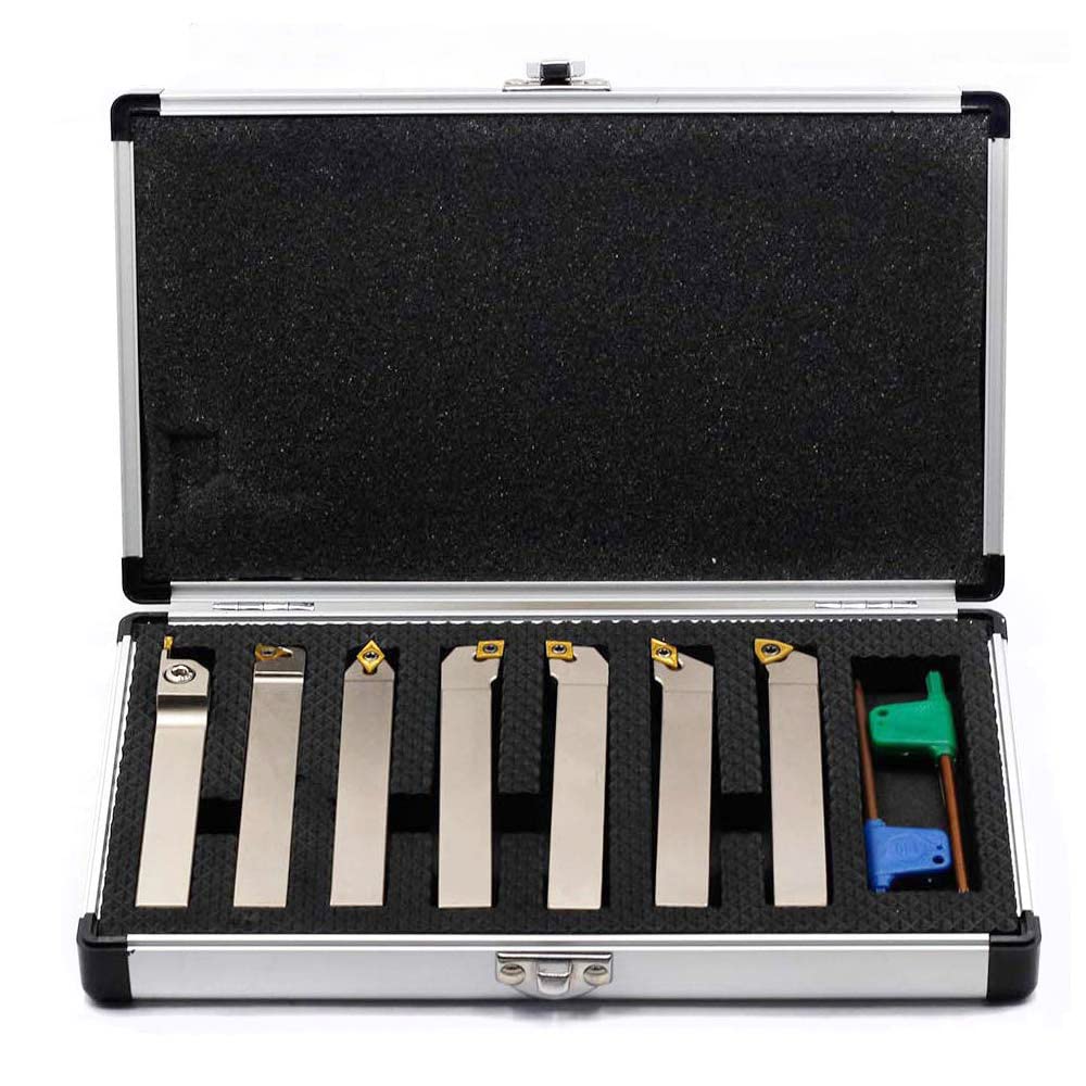 7 Pieces 1/2 Shank Indexable Lathe Turning Tool Holder Set C3090