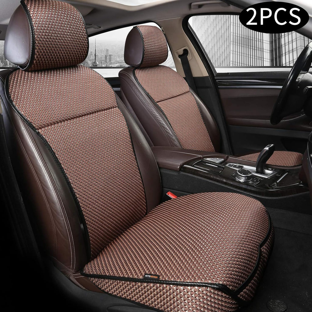 Black Grey 2PCS Breathable Car Seat Cover X106