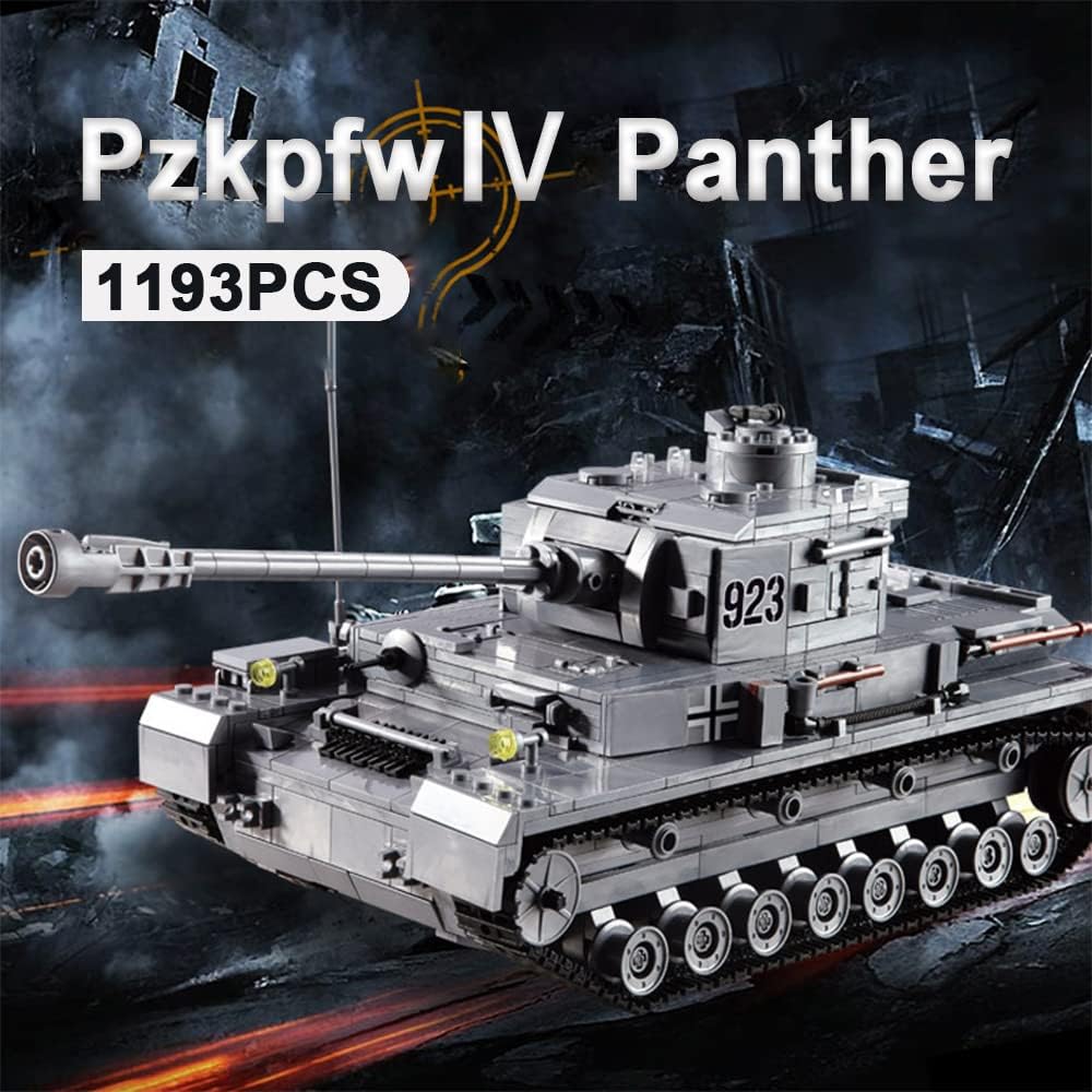 1193 PCS Tank Building Block with 4 Soldier Figures B985
