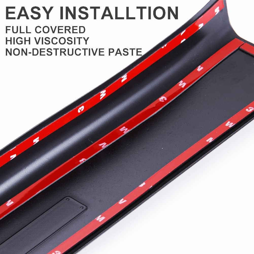 4PCS Glossy Carbon Fiber Door Sill Protector T5021