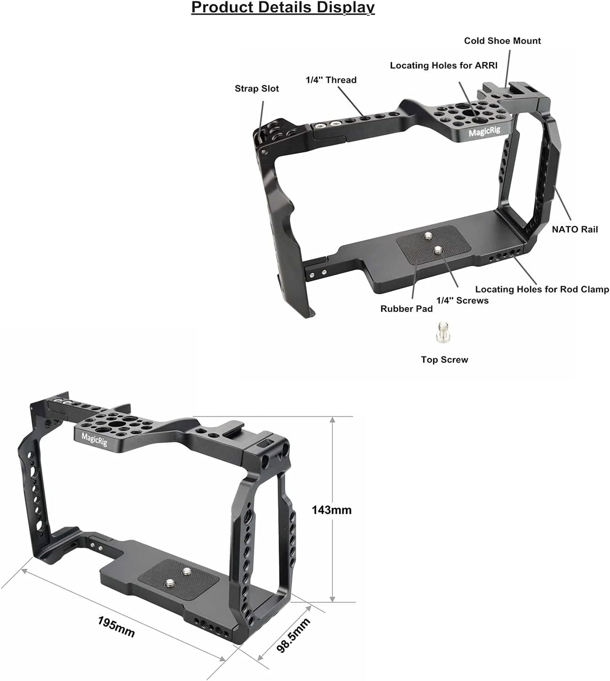 Camera Cage with Top Handle Q328273