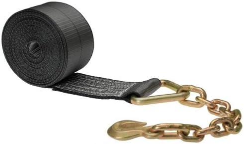 4 Inch x 30 Foot Winch Strap with Chain Extension D574