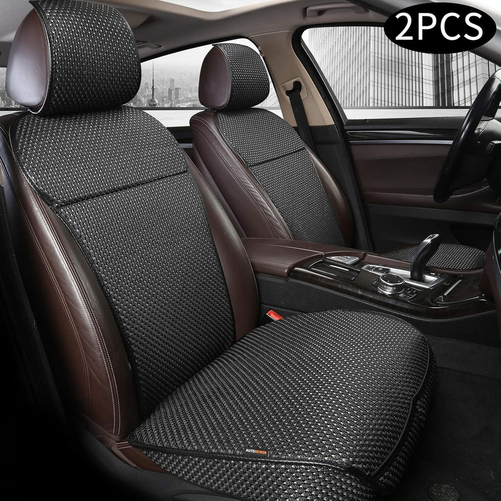 Black Grey 2PCS Breathable Car Seat Cover X106