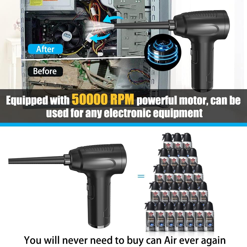 Cordless Air Duster & Vacuum Cleaner 2-in-1 A65973