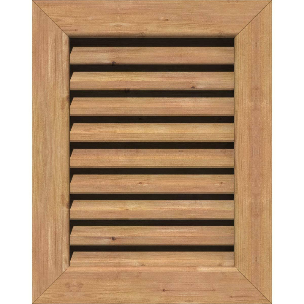 Unfinished Functional Vertical Gable Vent P8084