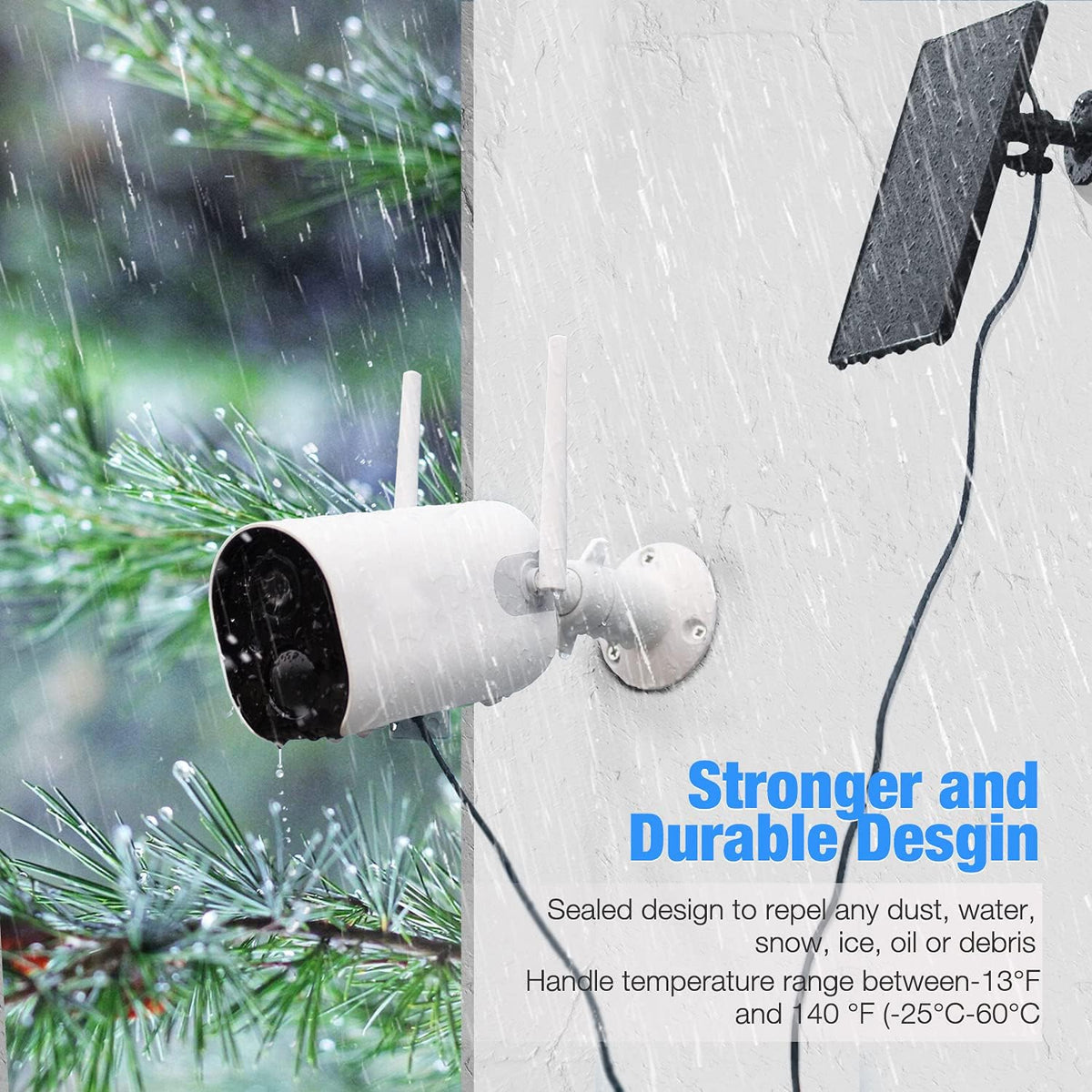 1080P Solar Wireless Security Camera with Night Vision Z64051