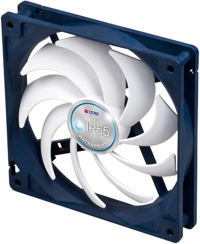 12V DC IP55 Waterproof Dustproof Cooling Fan 140mm 2 Pack E525
